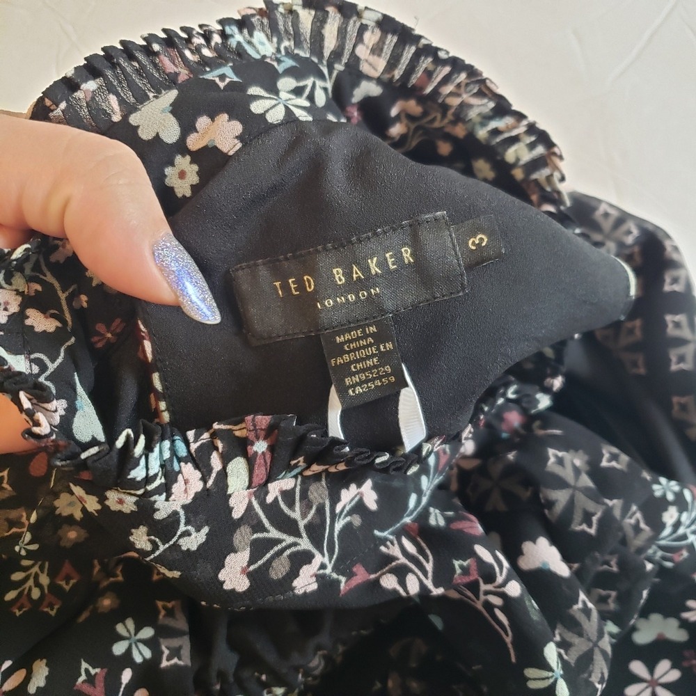 Ted Baker Marcila High Neck Floral Jumpsuit Womens 8 - Picture 6 of 10